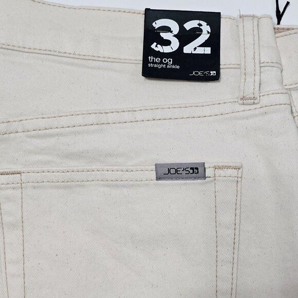NEW - Joe's Jeans -32 - The OG Women's Straight Ankle Denim Jeans Ecru - Picture 6 of 9